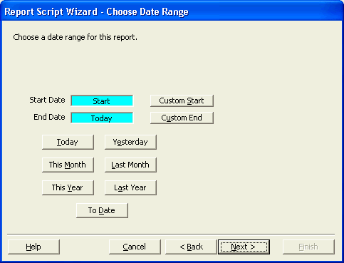 Choose Date Range